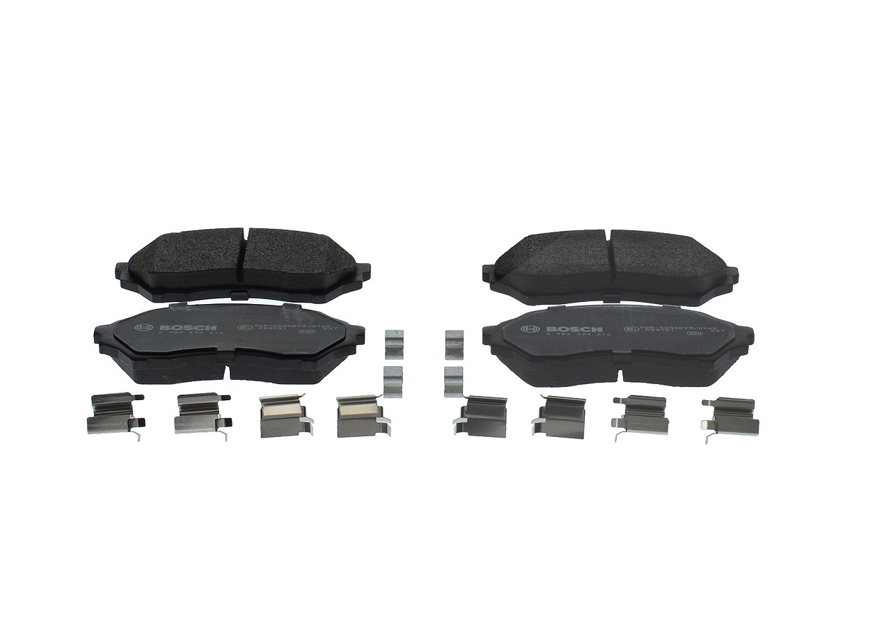 Bosch Bremsbelagsatz, Scheibenbremse [Hersteller-Nr. 0986494616] für Mazda