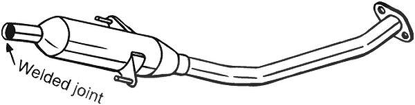 Bosal Mittelschalldämpfer [Hersteller-Nr. 284-573] für Toyota