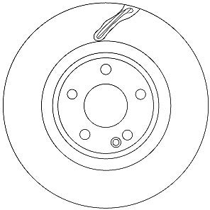 Trw Bremsscheibe [Hersteller-Nr. DF6867] für Infiniti