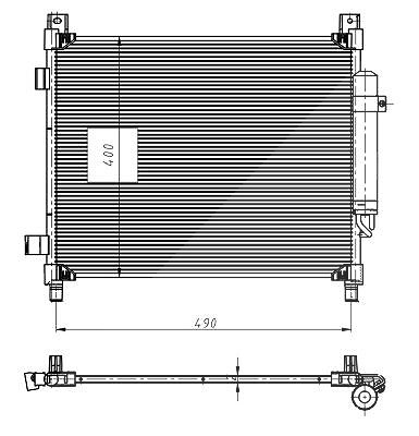 Nrf Kondensator, Klimaanlage [Hersteller-Nr. 350420] für Nissan