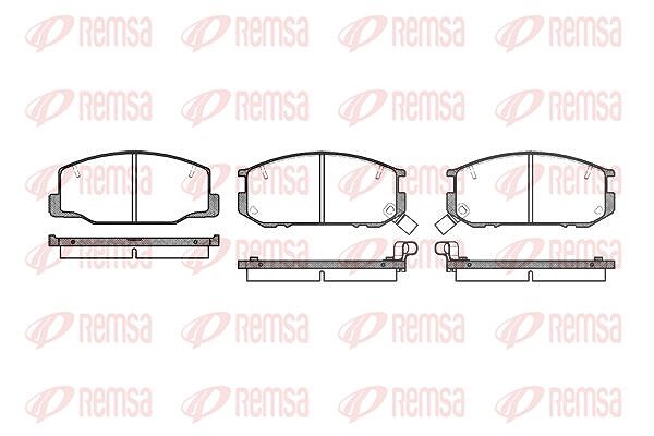 Kawe Bremsbelagsatz, Scheibenbremse [Hersteller-Nr. 015212] für Toyota