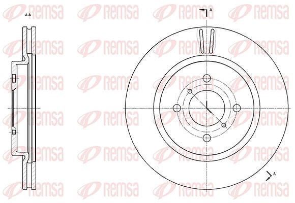 Kawe 1x Bremsscheibe [Hersteller-Nr. 6153810] für Suzuki