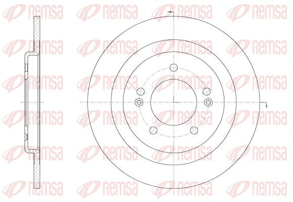 Kawe 1x Bremsscheibe [Hersteller-Nr. 6143800] für Hyundai