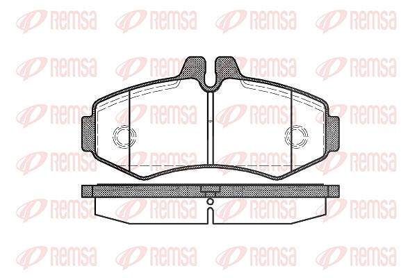 Kawe Bremsbelagsatz, Scheibenbremse [Hersteller-Nr. 070100] für Mercedes-Benz