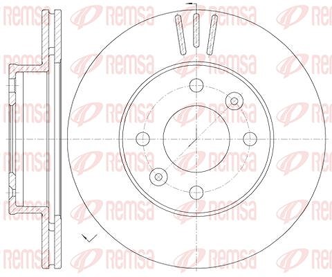 Kawe 1x Bremsscheibe [Hersteller-Nr. 699010] für Hyundai, Kia