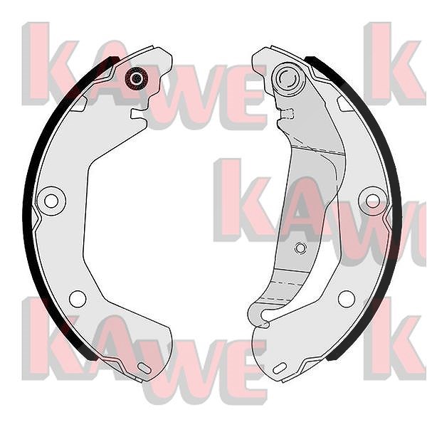 Kawe Bremsbackensatz [Hersteller-Nr. 01163] für Chevrolet