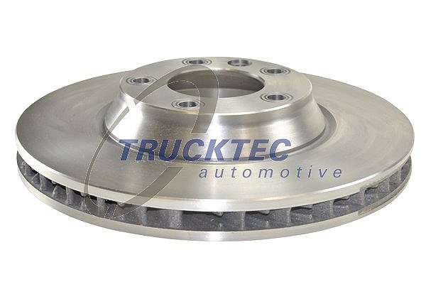Trucktec Automotive 1x Bremsscheibe Vorderachse Belüftet Rechts [Hersteller-Nr. 07.35.193] für Porsche, Audi, VW