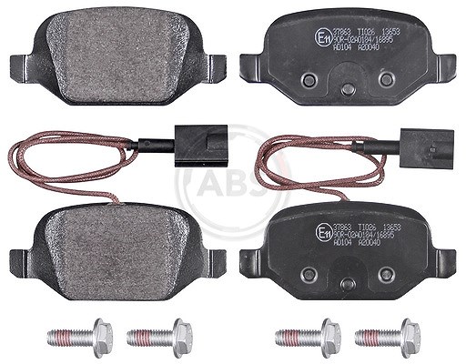 A.b.s. Bremsbelagsatz, Scheibenbremse [Hersteller-Nr. 37863] für Abarth, Fiat