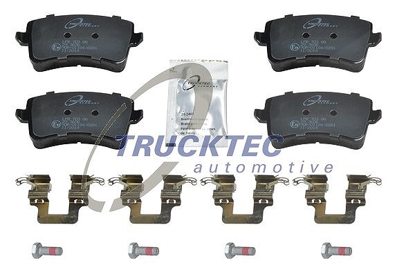 Trucktec Automotive Bremsbeläge hinten (Satz) [Hersteller-Nr. 07.35.191] für Audi