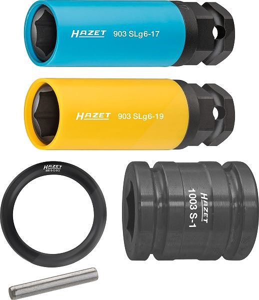 Hazet Kraft-Steckschlüsseleinsatz Satz - 1/2, Sechskant -5-tlg. [Hersteller-Nr. 903SLG6/5]