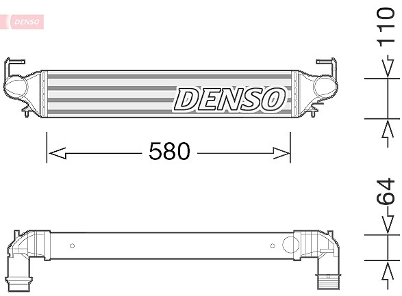 Denso Ladeluftkühler [Hersteller-Nr. DIT09118] für Fiat