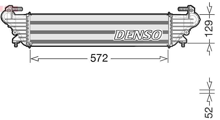 Denso Ladeluftkühler [Hersteller-Nr. DIT09121] für Fiat