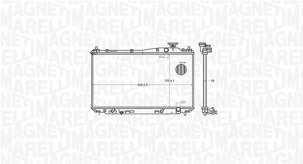 Magneti Marelli Kühler, Motorkühlung [Hersteller-Nr. 350213182700] für Honda, Mercedes-Benz
