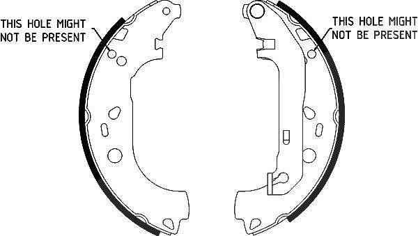 Hella Bremsbackensatz [Hersteller-Nr. 8DB355002-731] für Ford