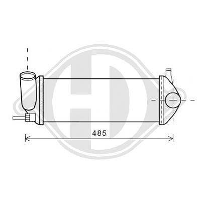 Diederichs Ladeluftkühler [Hersteller-Nr. DCA1050] für Renault