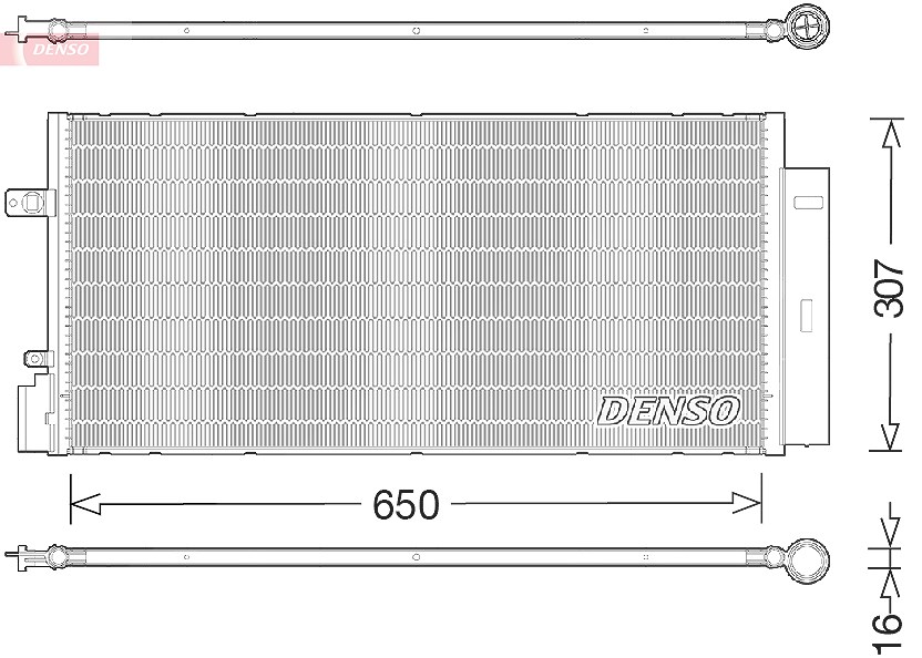 Denso Kondensator, Klimaanlage [Hersteller-Nr. DCN20024] für Chevrolet