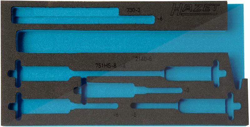 Hazet 2-Komponenten Weichschaum-Einlage - leer - für 163-299/8 [Hersteller-Nr. 163-299L]