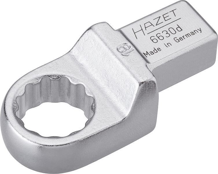 Hazet Einsteck-Ringschlüssel - Vierkant 14x18mm - Sechskant - 19mm [Hersteller-Nr. 6630D-19]
