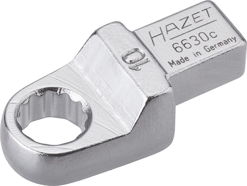 Hazet Einsteck-Ringschlüssel - Vierkant 9x12mm - Sechskant - 10mm [Hersteller-Nr. 6630C-10]