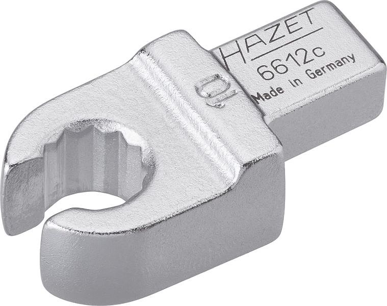 Hazet Einsteck-Ringschlüssel - offen - Vierkant 9x12mm - Zwölfkant 10mm [Hersteller-Nr. 6612C-10]