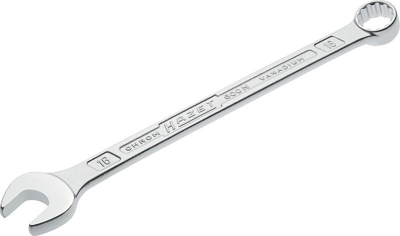 Hazet Ring-Maulschlüssel - Doppel-Sechskant-Tractionsprofil - 16 mm [Hersteller-Nr. 600N-16]