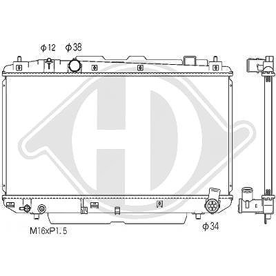 Diederichs Kühler, Motorkühlung [Hersteller-Nr. DCM3265] für Toyota