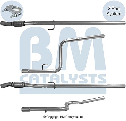 Bm Catalysts Abgasrohr [Hersteller-Nr. BM50771] für Fiat