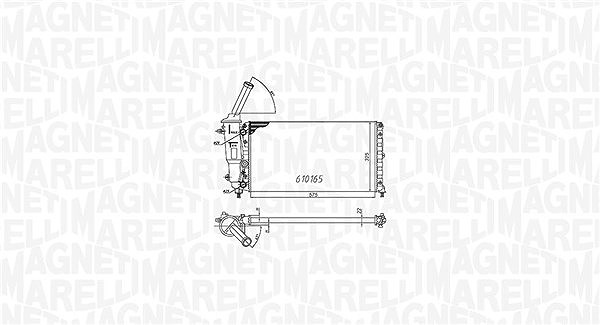 Magneti Marelli Kühler, Motorkühlung [Hersteller-Nr. 350213176000] für Lancia