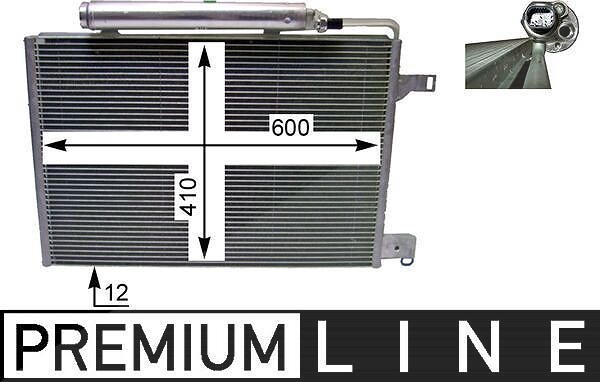 Mahle Kondensator, Klimaanlage [Hersteller-Nr. AC370000P] für Mercedes-Benz