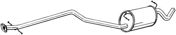 Bosal Mittelschalldämpfer [Hersteller-Nr. 289-035] für Ford
