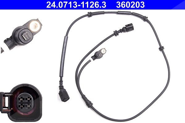 Ate Sensor, Raddrehzahl [Hersteller-Nr. 24.0713-1126.3] für VW, Ford, Seat