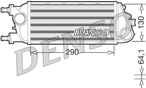 Denso Ladeluftkühler [Hersteller-Nr. DIT13003] für Lancia