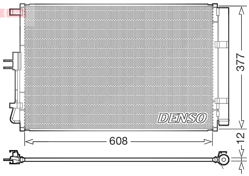 Denso Kondensator, Klimaanlage [Hersteller-Nr. DCN43003] für Kia