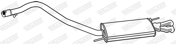 Walker Endschalldämpfer [Hersteller-Nr. 19692] für VW