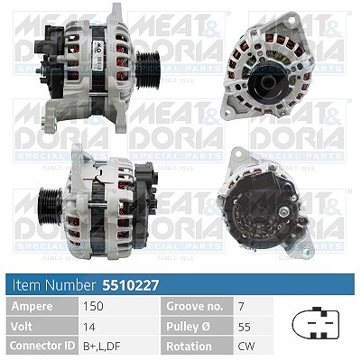 Meat & Doria Generator [Hersteller-Nr. 5510227] für Fiat, Iveco
