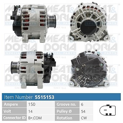 Meat & Doria Generator [Hersteller-Nr. 5515153] für Mazda, Ford