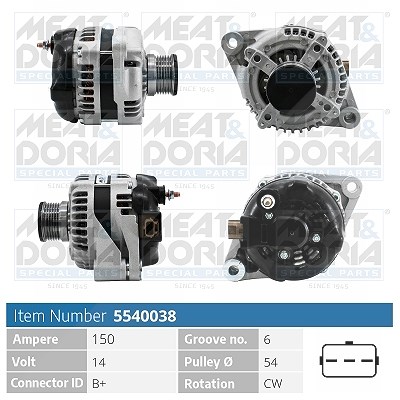 Meat & Doria Generator [Hersteller-Nr. 5540038] für Fiat