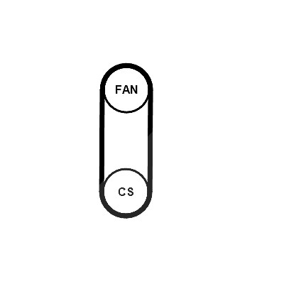Continental Ctam Keilrippenriemensatz [Hersteller-Nr. 4PK711ELASTT1] für VW