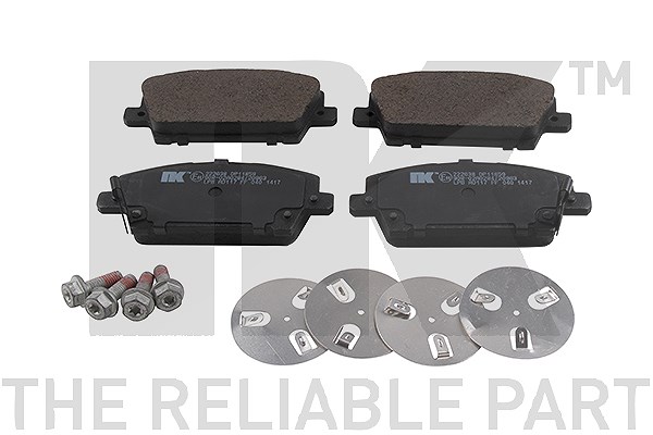 Nk Bremsbelagsatz Vorderachse [Hersteller-Nr. 222638] für Honda