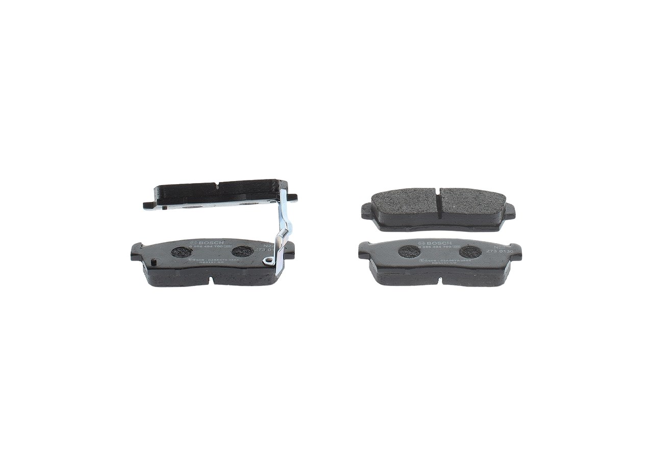 Bosch Bremsbelagsatz, Scheibenbremse [Hersteller-Nr. 0986494700] für Mitsubishi, Citroën, Peugeot