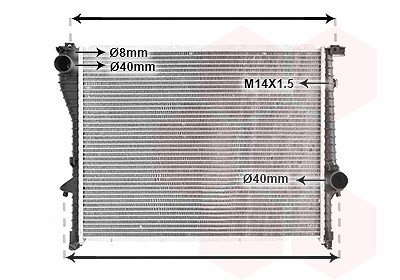 Van Wezel Kühler, Motorkühlung [Hersteller-Nr. 06002222] für BMW