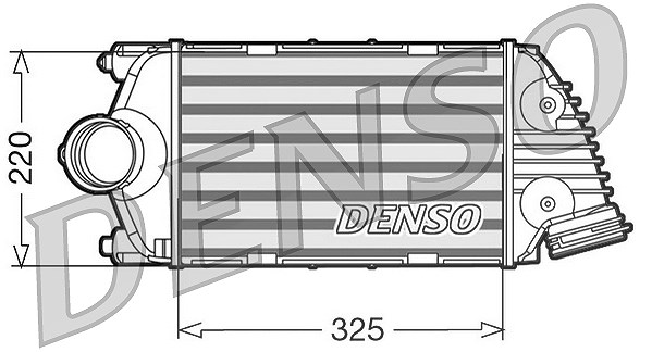 Denso Ladeluftkühler [Hersteller-Nr. DIT28015] für Porsche