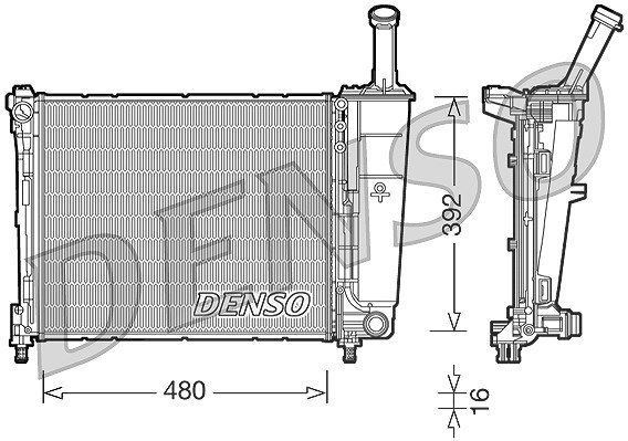 Denso Kühler, Motorkühlung Drm13016 - Bild 4