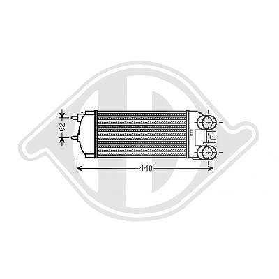 Diederichs Ladeluftkühler [Hersteller-Nr. DCA1084] für Peugeot, Citroën