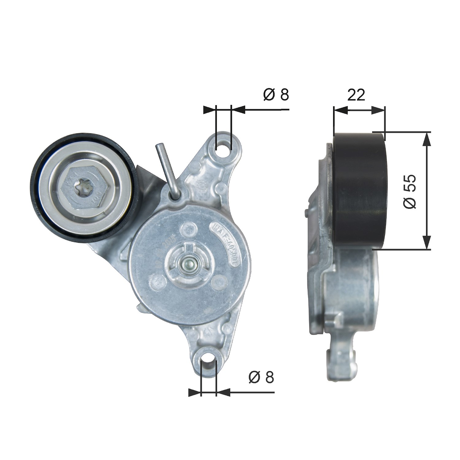 Gates Spannrolle, Keilrippenriemen [Hersteller-Nr. T39392] für Mini, Toyota