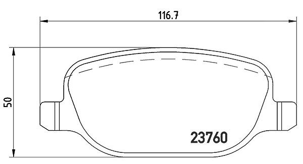 Magneti Marelli Bremsbelagsatz, Scheibenbremse [Hersteller-Nr. 363700423109] für Lancia, Alfa Romeo