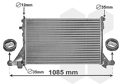 Van Wezel Kühler, Motorkühlung [Hersteller-Nr. 43012560] für Renault, Opel, Nissan
