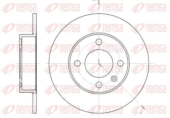 Kawe 1x Bremsscheibe [Hersteller-Nr. 661600] für Seat, VW