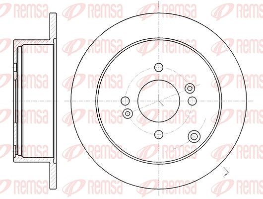 Kawe 1x Bremsscheibe [Hersteller-Nr. 6102400] für Kia, Hyundai