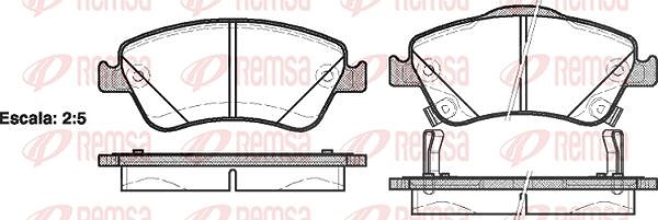 Kawe Bremsbelagsatz, Scheibenbremse [Hersteller-Nr. 131002] für Toyota
